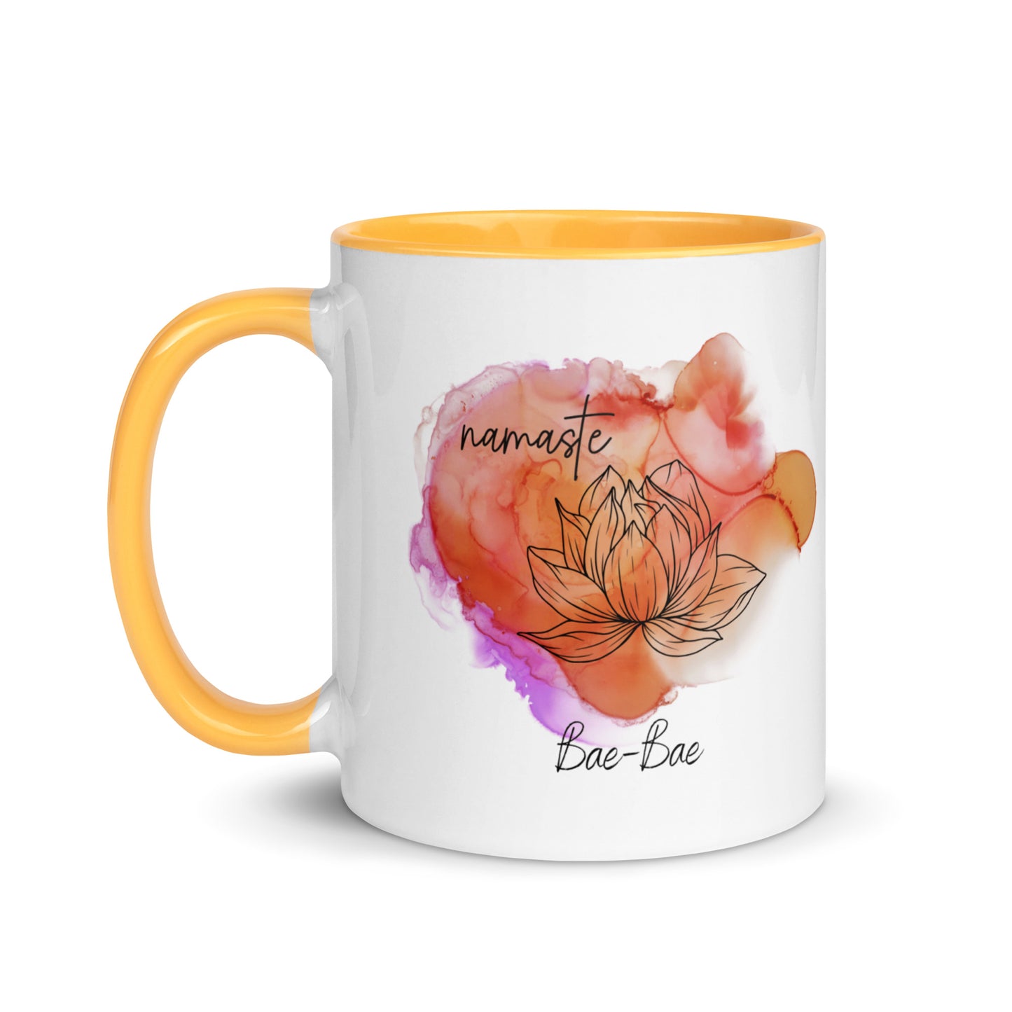 Namaste' Bae-Bee Mug with Color Inside
